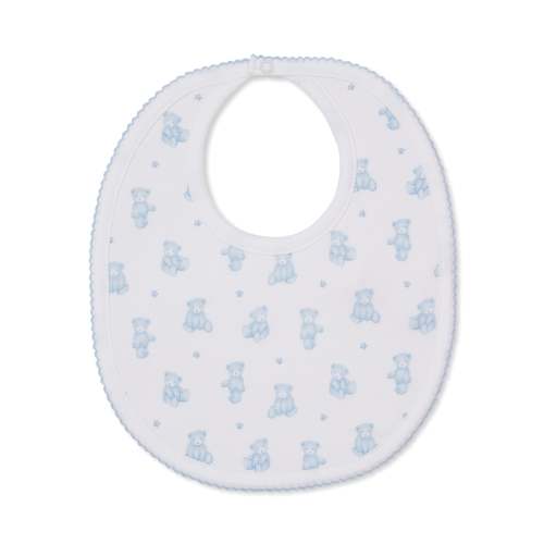 Teddy Bears Blue Bib