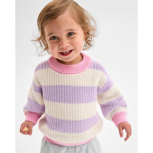 Target Baby Baby Organic Cotton Chunky Rib Knit Jumper - Kmart