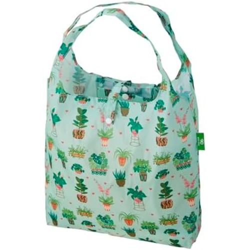 ECO CHIC Foldable Reusable Grocery Bags - Lightweight, Recycled & Reusable Shopping Bag - Waterproof Packable Tote