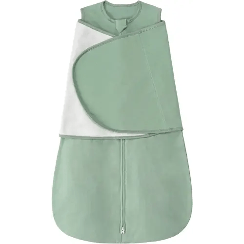 ZIGJOY Sleep Sack Swaddle 1.0 TOG Baby Wearable Blanket 100% Cotton Baby Swaddle Blanket for Newborns 0-6 Months for Boy Girl, Green