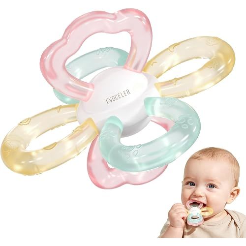 Mini Silicone Baby Teether Ball, Food-Grade Sensory Teething Toy for Babies 3-12 Months, Easy-Grip Hand Teether with Textured Chew Design, BPA Free Infant Teething Relief for On-the-Go Use