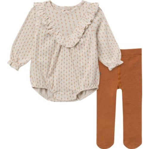 Bubble Romper and Tights Set, 6-9M