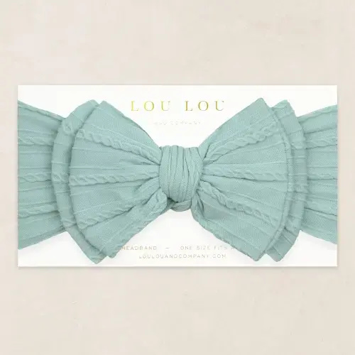 Cable Knit Headband - Sea Glass