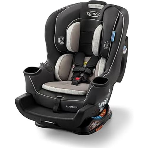 Graco Extend2Fit Convertible Baby Car Seat, Rear and Forward Facing, Adjustable Extension Panel for Extra Legroom, Redmond