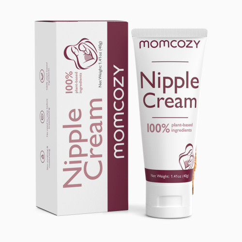 Momcozy 100% Natural Nipple Cream, Vegan Lanolin-free Nipple Butter - White