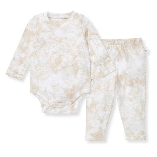 Desert Tie Dye Organic Cotton Neutral Bodysuit Set