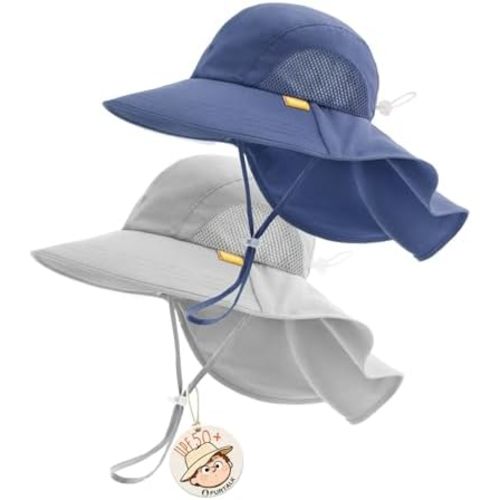 FURTALK Toddler Kids Sun Hat UPF 50+ Sun Protective Bucket Hat for Baby Summer Beach Hats
