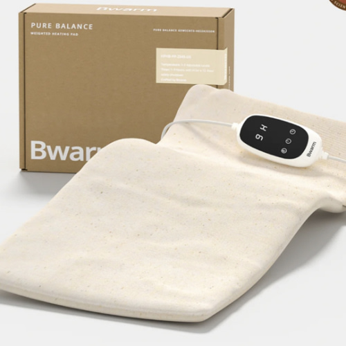 100% Organic Cotton Heating Pad with Far Infrared for Cramps, Back Pain Relief