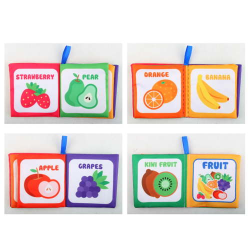 EGNMCR Arrival Baby Cloth Book For 0-3 Year Olds Tear-Resistants With Crinkle Paper Infant Cloth Book Educational Toy cloth Quiet Book