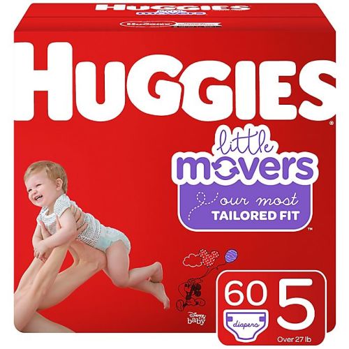 Huggies® Little Movers® Size 5 60-Count Disposable Diapers
