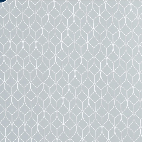 HALO - BassiNest Fitted Sheet 100% Cotton | Morning Mist - Gray