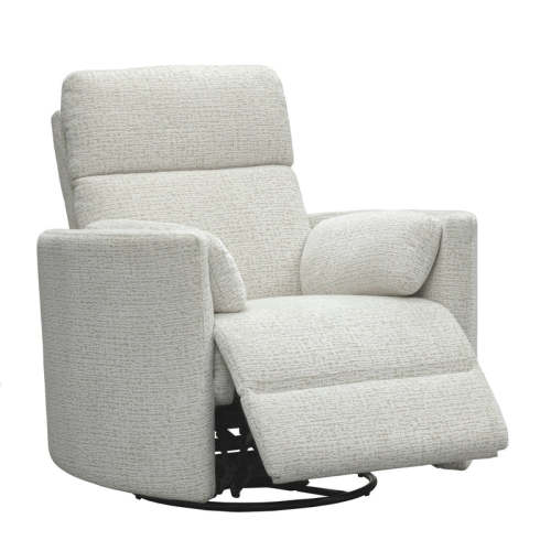 Heritage Living Meridian Luxe Power Swivel Glider Recliner with Power Headrest - Richmond Cream