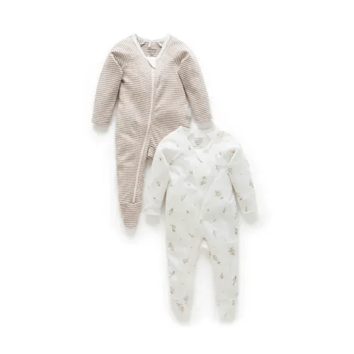 2 Pack Zip Footie