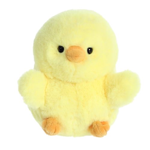 Aurora - Mini Yellow Rolly Pet - 5" Chickadee Chick - Round Stuffed Animal
