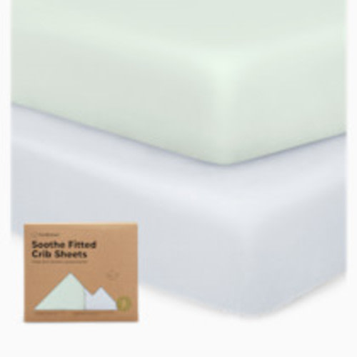 KeaBabies Soothe Fitted Crib Sheets - Cove, 2