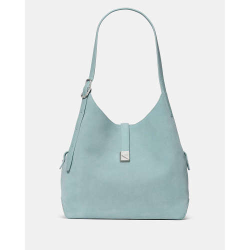 Deco Suede Large Shoulder Bag