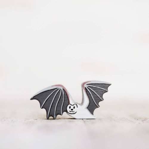 Wooden Night Bat Toy | Wooden Caterpillar