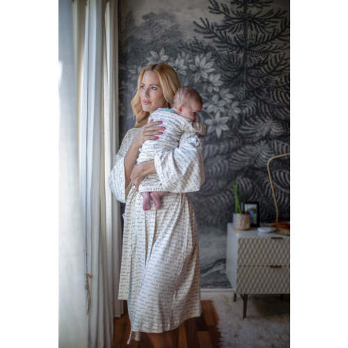 GOTS Certified Organic Cotton Robe - I Love You
