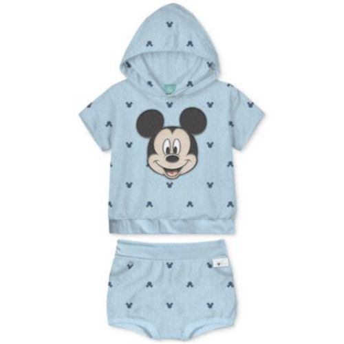 Baby Boys Mickey Mouse Terry Hoodie & Shorts, 2 Piece Set