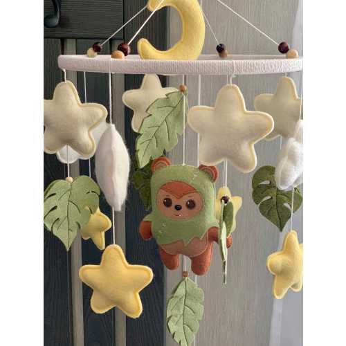 Ewok Baby Mobile: Star Wars Felt Nursery Decor