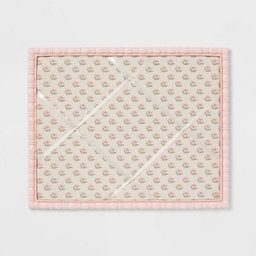 Pink Framed Fabric Kids' Photo Memo Board - Pillowfort™