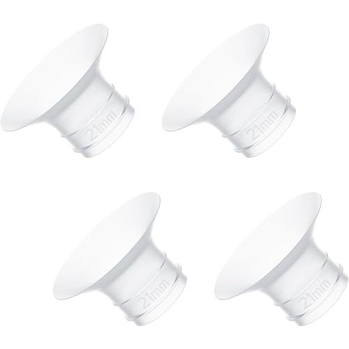 Momcozy 21mm Flange Inserts for Air 1 & Wellness 1, Food Grade Silicone, 4 Pack