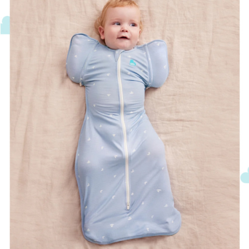 Swaddle Up™ Transition Bag 1.0 TOG Viscose from Bamboo Mist Blue Boats