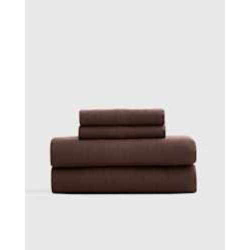 Linen Sheets in Espresso