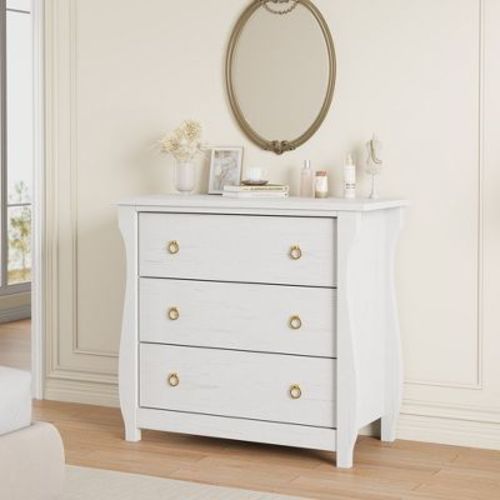 Garvee 3 Dresser for Bedroom, 29.3" Tall Drawer Dresser with Storage Freestanding, Wooden Closet Storage Chest for Living Room