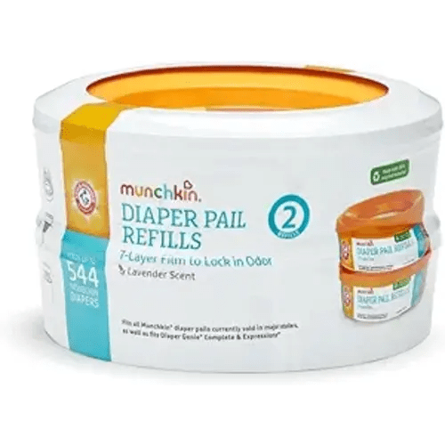 Munchkin Arm & Hammer Diaper Pail Refills, Lavender, 2 Pack