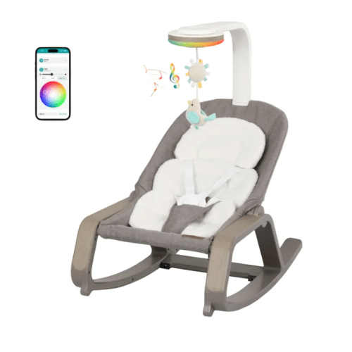 Evenflo Lyra 2-in-1 Infant to Toddler Rocker, Truffle Taupe