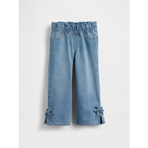 Baby & Toddler Bow Split-Hem Stride Jeans