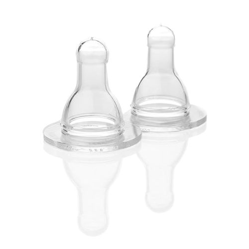 Lifefactory BPA-Free Stage 1 (0-3 Months) Silicone Nipples, 2-Pack