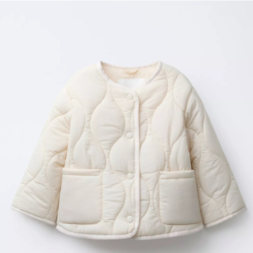 WATER REPELLENT PADDED JACKET - Ecru | ZARA Canada
