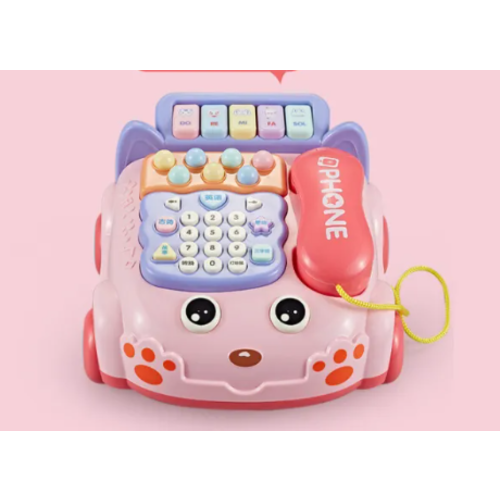 Children's Telephone Toys 0-1-3 Year Old Baby Story Simulation Phone Making Piano Music Telephone