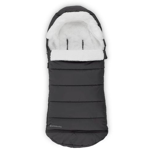 UPPAbaby CozyGanoosh Footmuff - Easily Attaches to UPPAbaby Strollers + RumbleSeat - Ultra-plush, Weather-Proof - Winter Stroller Cover - Jake (Charcoal)