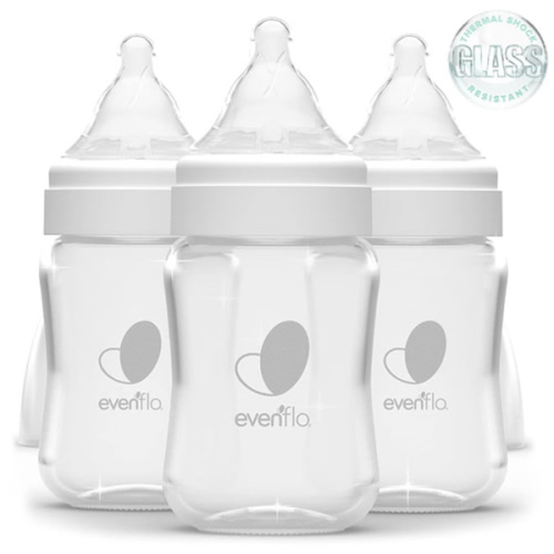 Evenflo 3pk Balance Wide-Neck Anti-Colic Baby Bottles Glass - 6oz
