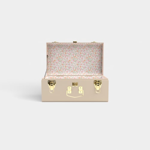 Mini Trunk - Beige - Spring In St. Louis / Embroidery