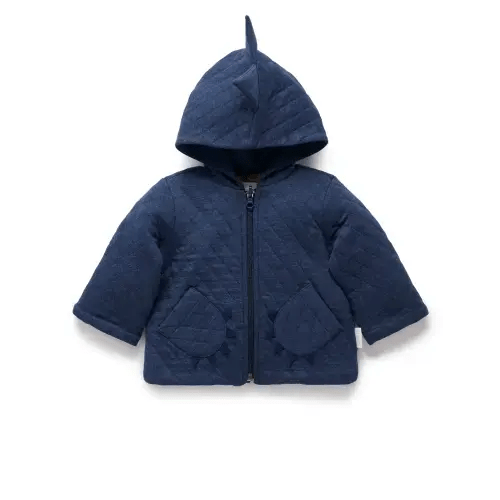 Navy Quilted Dragon Jacket - Baby & Kids Jackets - Purebaby