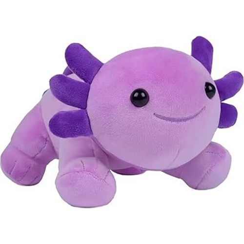 Axolotl Stuffed Animal Cute Plush Doll Soft Toy 9.8 inch for Girls Boys Christmas (Axolotl Purple)