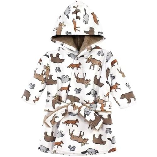 Hudson Baby Unisex BabyMink with Faux Fur Lining Pool and Beach Robe Cover-ups