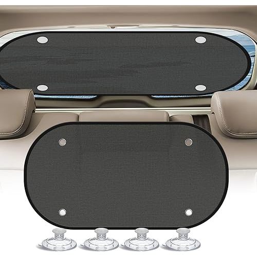 DETAILSAVER 2026 New Upgrade Car Shades for Back Windows Baby 43.3"x23.6"(1 Pack),Rear Window Sun Shade,Car Window Shades Can Blocks 99.98% UVR,Sun Shade Windshield,Glare Shield Protection