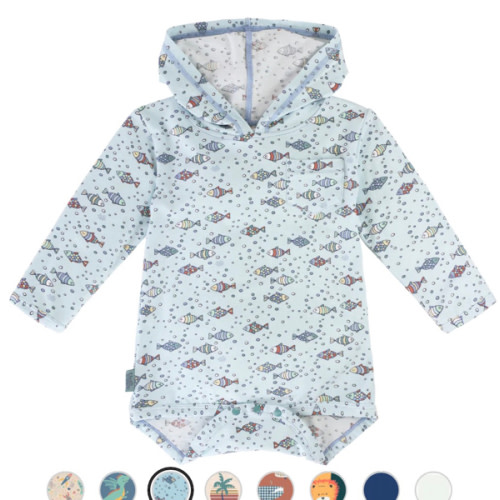 Baby Boy's Hooded Onesie | Certified UPF 50+ – UV Skinz®