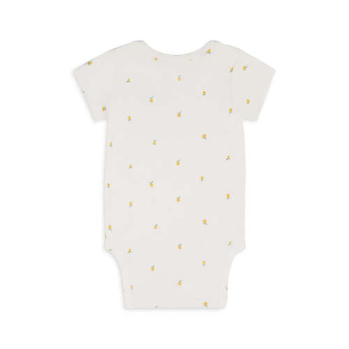 Bodysuit Short Sleeve Snug Fit Viscose from Bamboo Cream Lemons – Love to Dream US