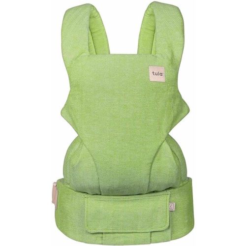 Baby Tula Explore Carriers - Breathable Baby Carrier Newborn to Toddler - Adjustable Toddler Carrier - Multiple Ergonomic Positions Front and Back - Ergonomic Fit for 7-45 lb - Linen, Basil
