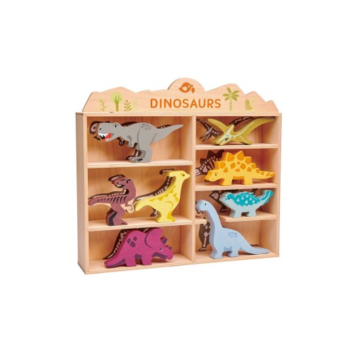 Wooden Dinosaur Playset