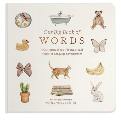 Our Big Book of First Words: A Collection of 100+ Foundational Words for Language Development (Tabitha Paige Children's Book Series)