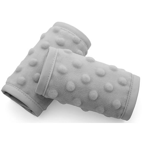 Pro Goleem Car Seat Strap Covers for Babies Unisex Soft Car Seat Strap Shoulder Pads for All Car Seats, Stroller, Pushcar, Small Size Designed for Newborn Gray