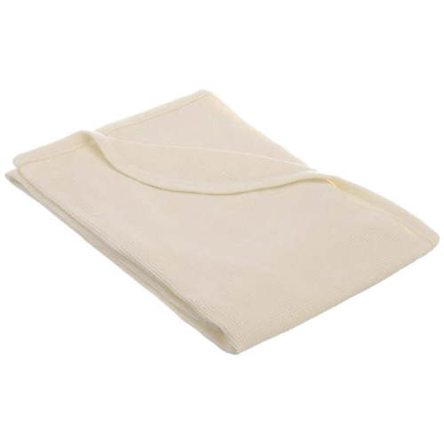 American Baby Company 100% Cotton Thermal Waffle Swaddle Blanket, Soft, Breathable & Stretchy, Cream, 30" x 40" for Boys and Girls, Perfect for Swaddling, Travel and Gifting