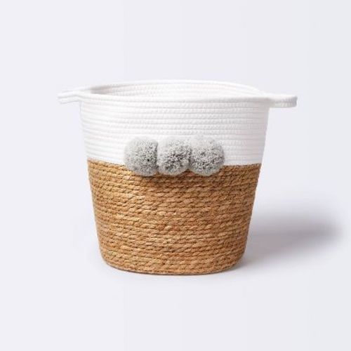 Decorative Basket - Cloud Island™ Large Coiled Rush Pom White
